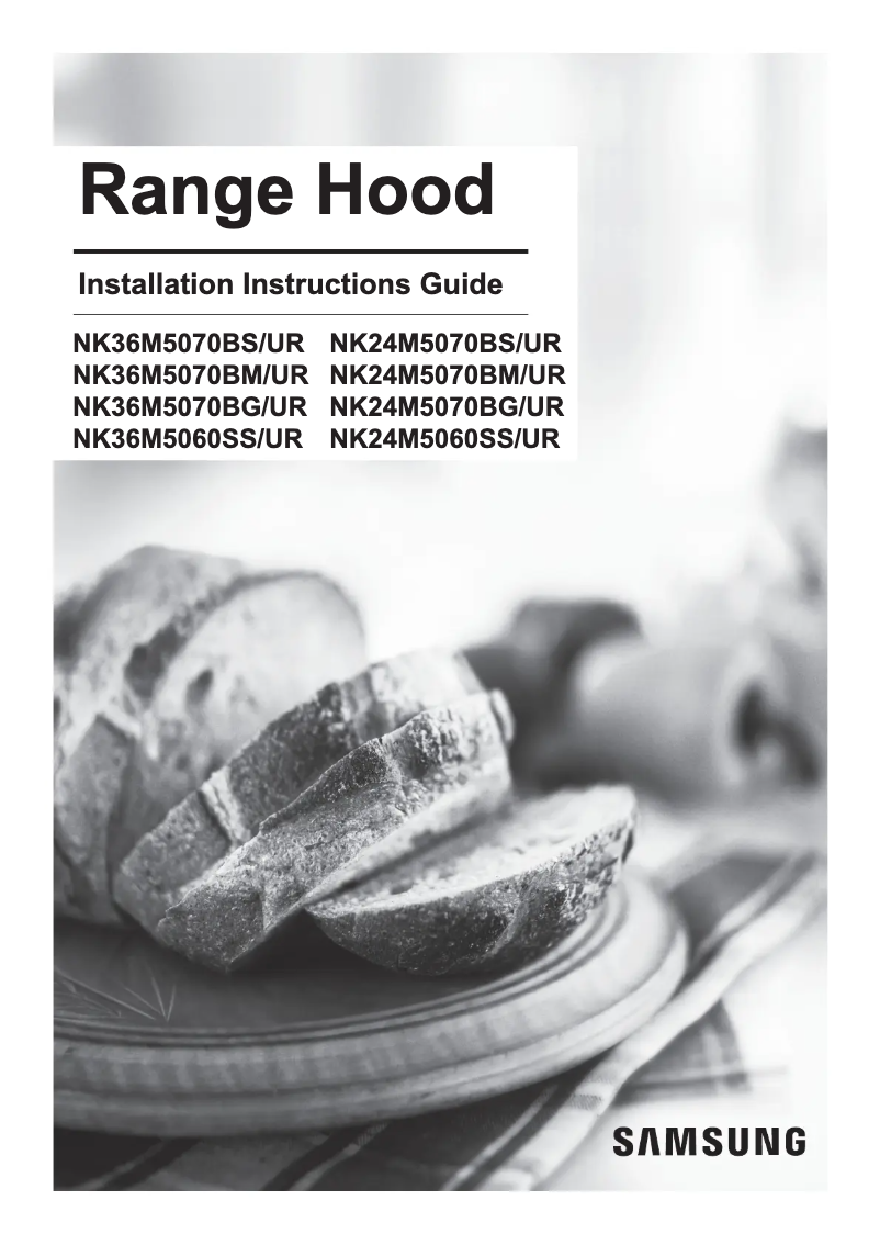 Page 1 de la notice Manuel utilisateur Samsung NK36M5060SS