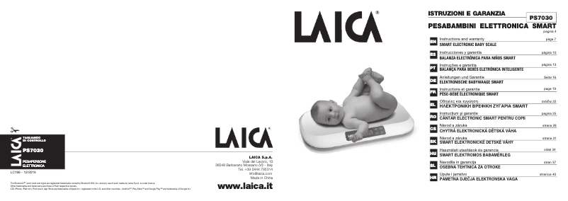 Page 1 de la notice Manuel utilisateur Laica PS7030