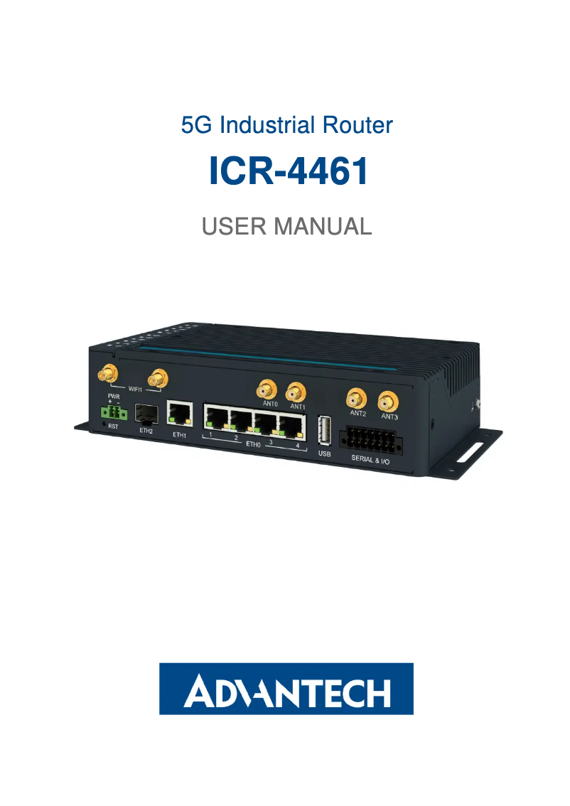Page n°1 - Manuel utilisateur Advantech ICR-4401WS