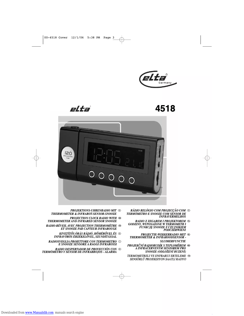 Página 1 del manual Manual de usuario Elta 4518