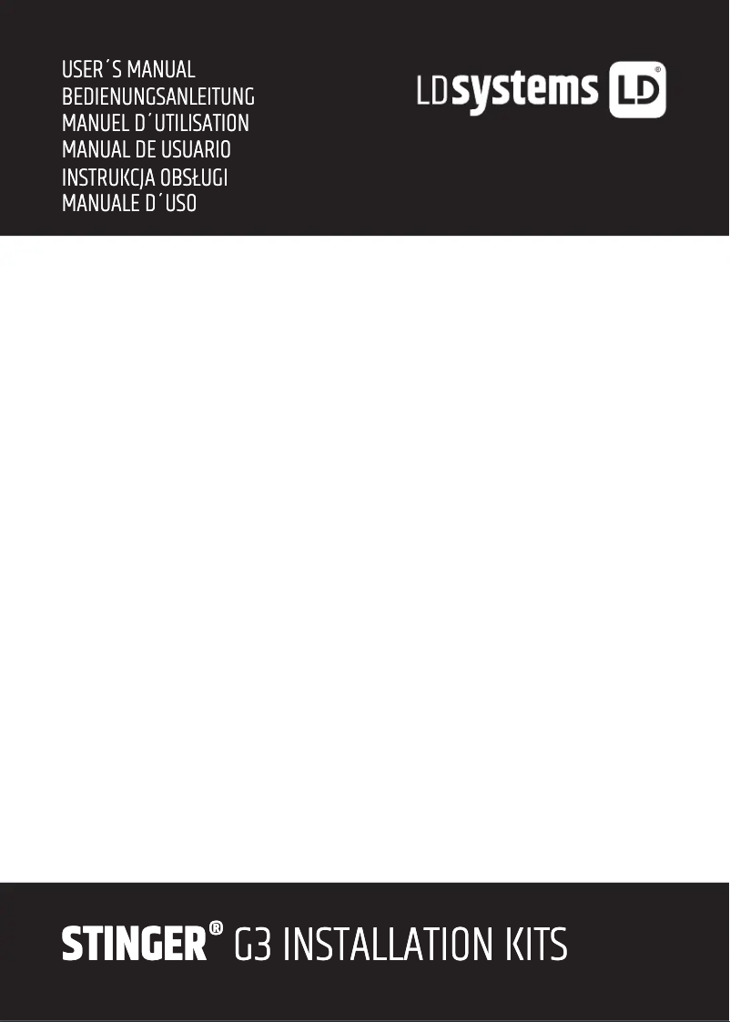 Página 1 del manual Manual de usuario LD Systems STINGER G3 WMB