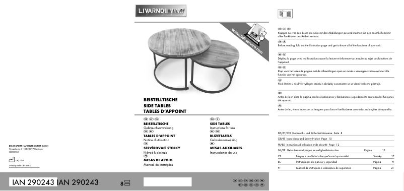 Page n°1 - Manuel utilisateur Livarno Lux IAN 290243