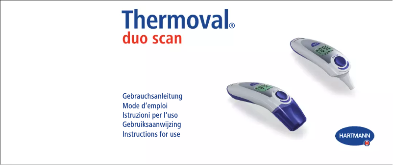 Page n°1 - Manuel utilisateur Thermoval Duo Scan