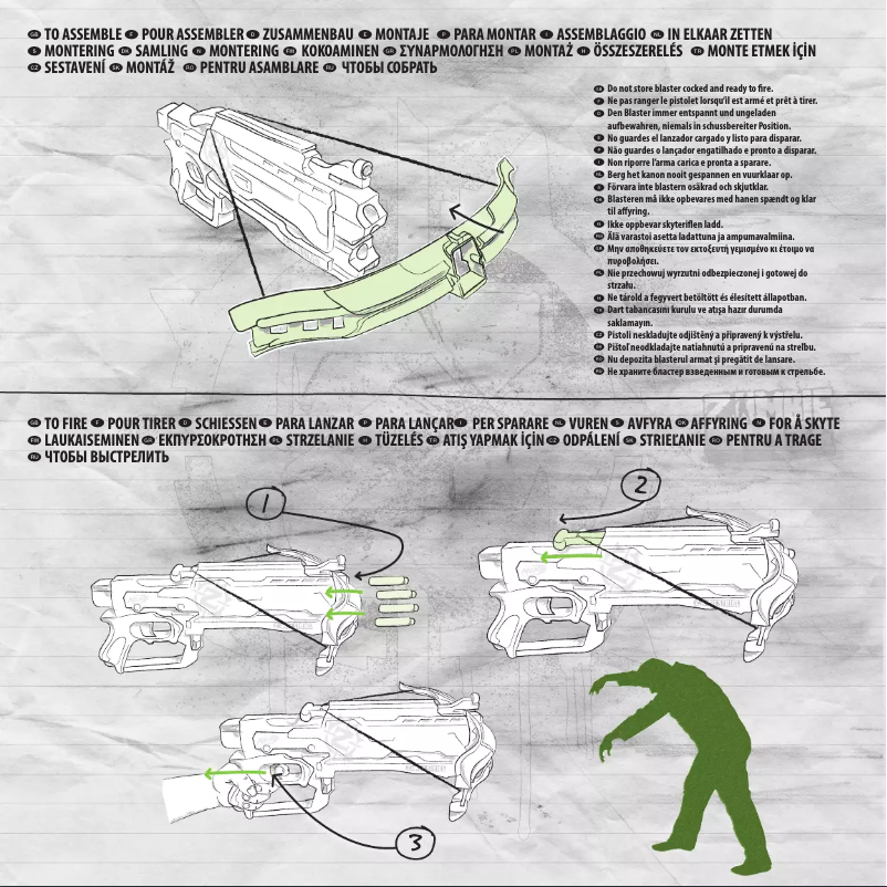 Page n°1 - Manuel utilisateur Nerf Zombie Strike Crossfire Bow