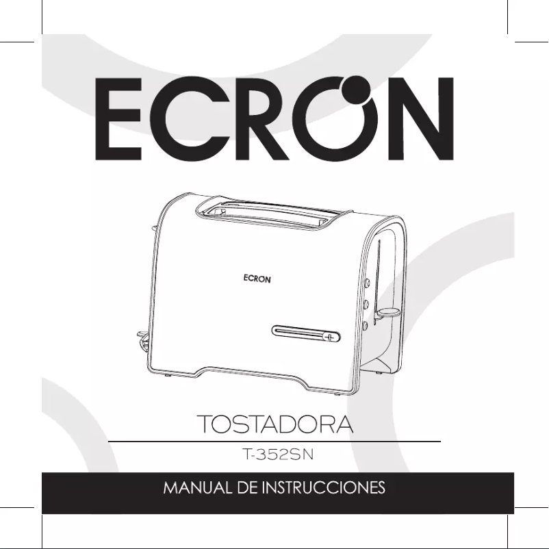 Page n°1 - Manuel utilisateur Ecron T-352SN