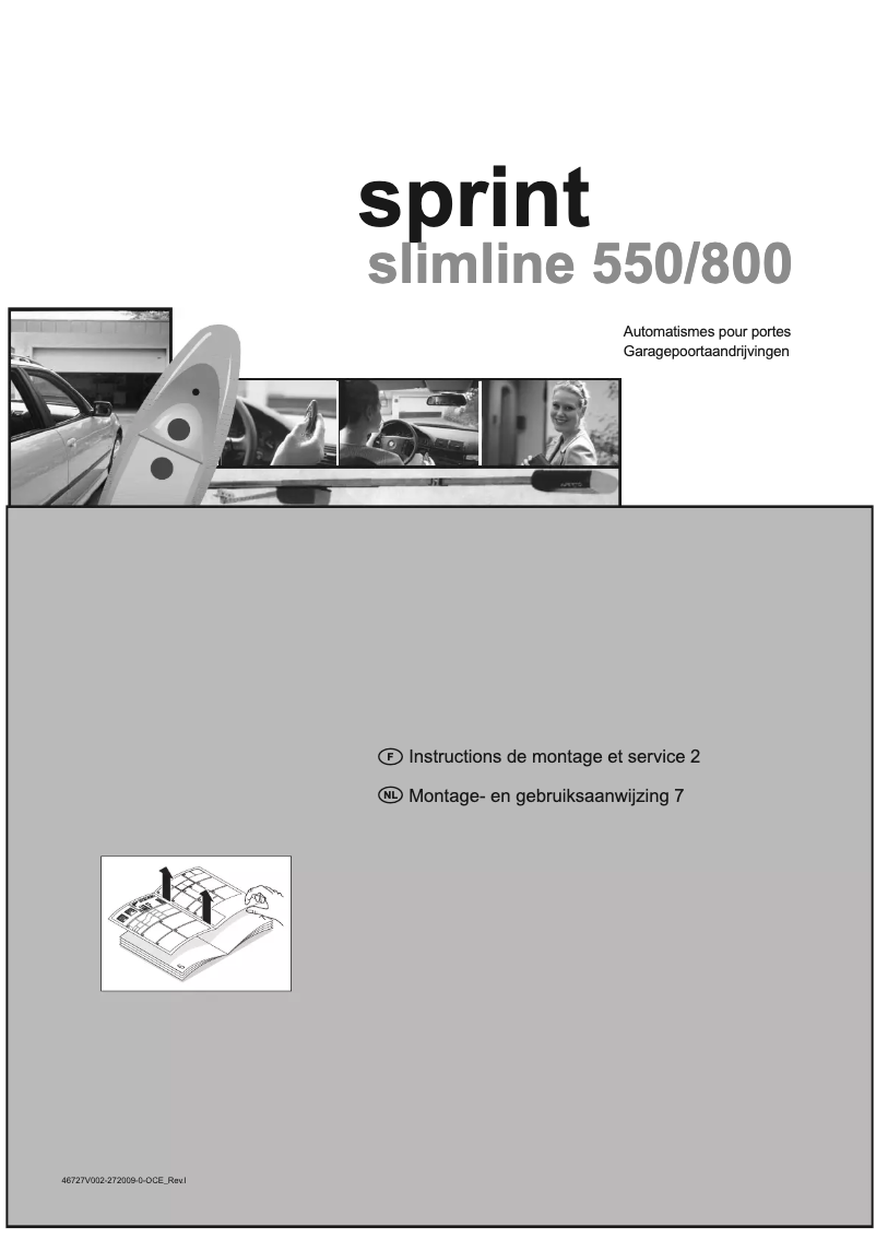 Page 1 of the manual User Manual Sommer Sprint Slimline 800