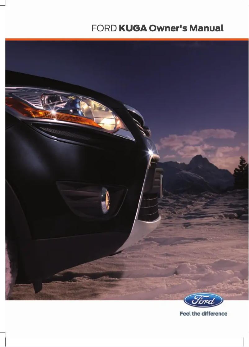 Image de la première page du manuel de l'appareil Kuga (2011)