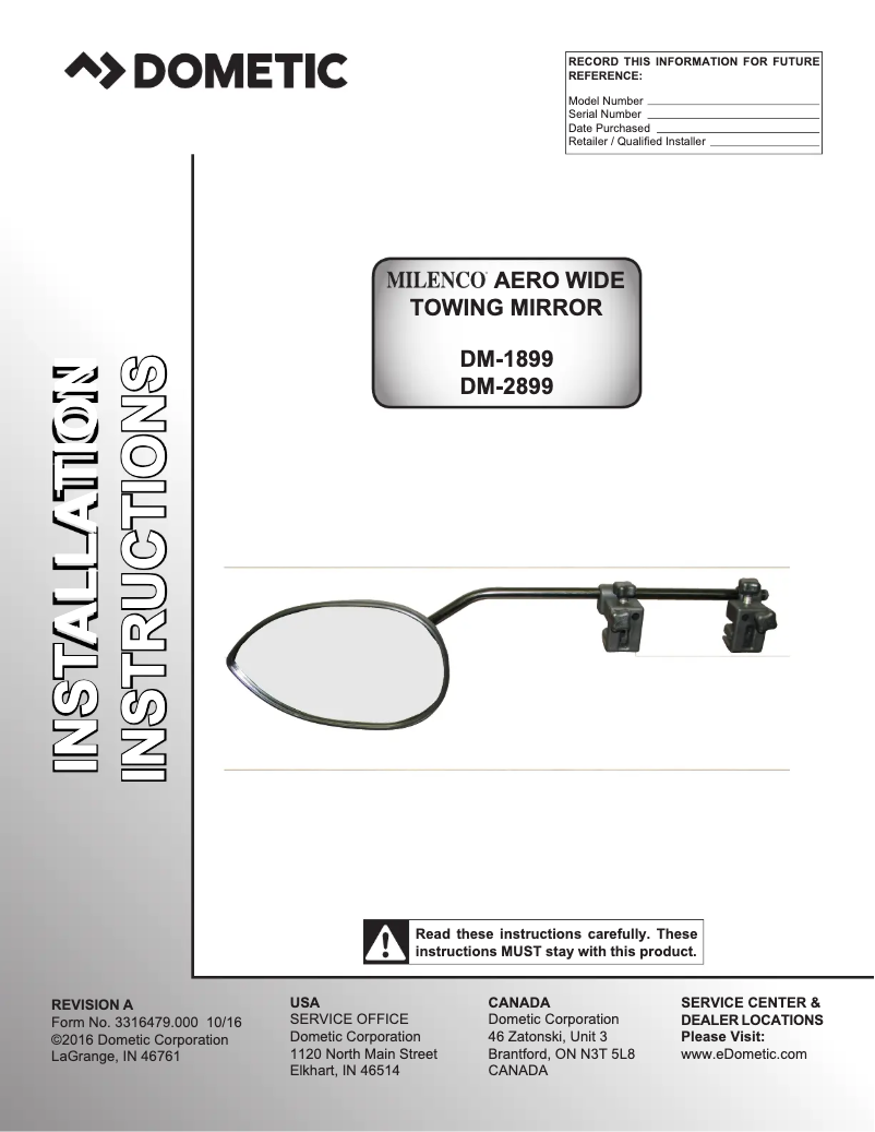 Página 1 del manual Manual de usuario Dometic MILENCO AERO3