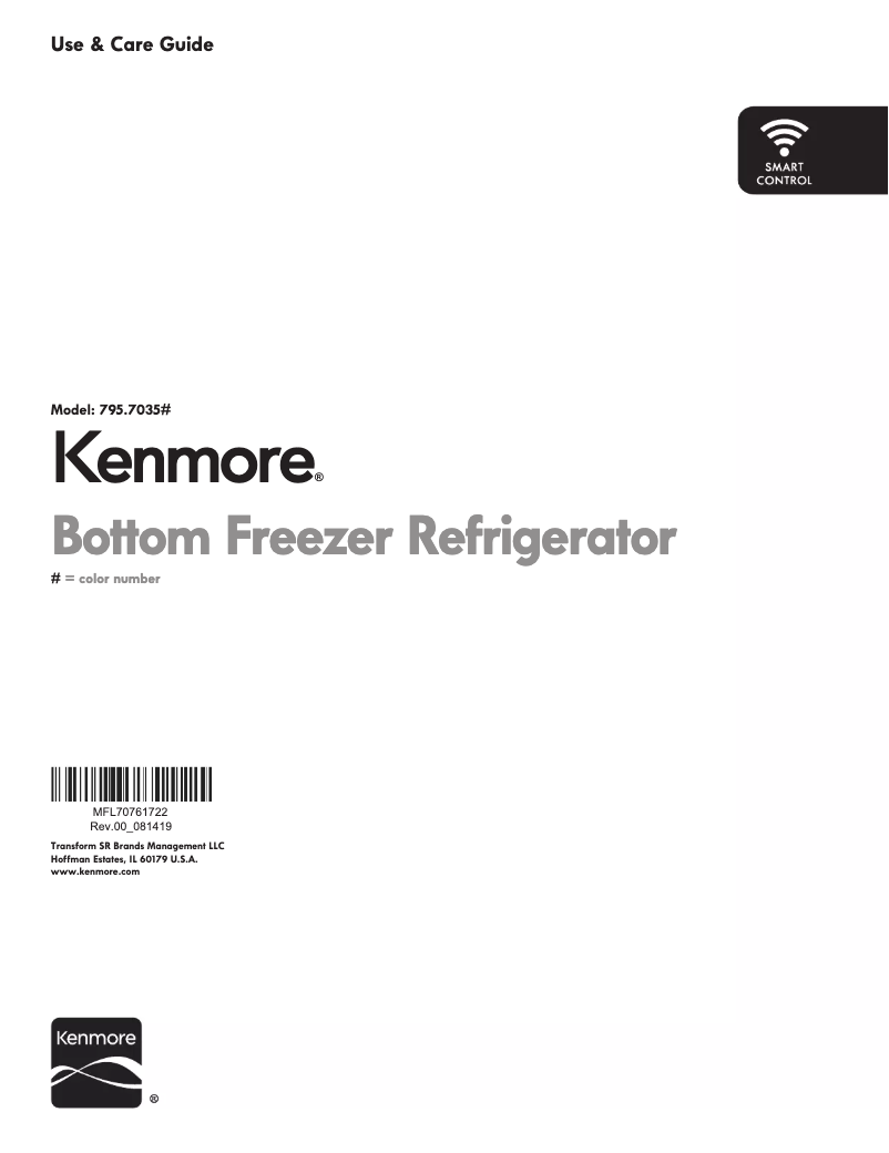 Image de la première page du manuel de l'appareil 795.70357