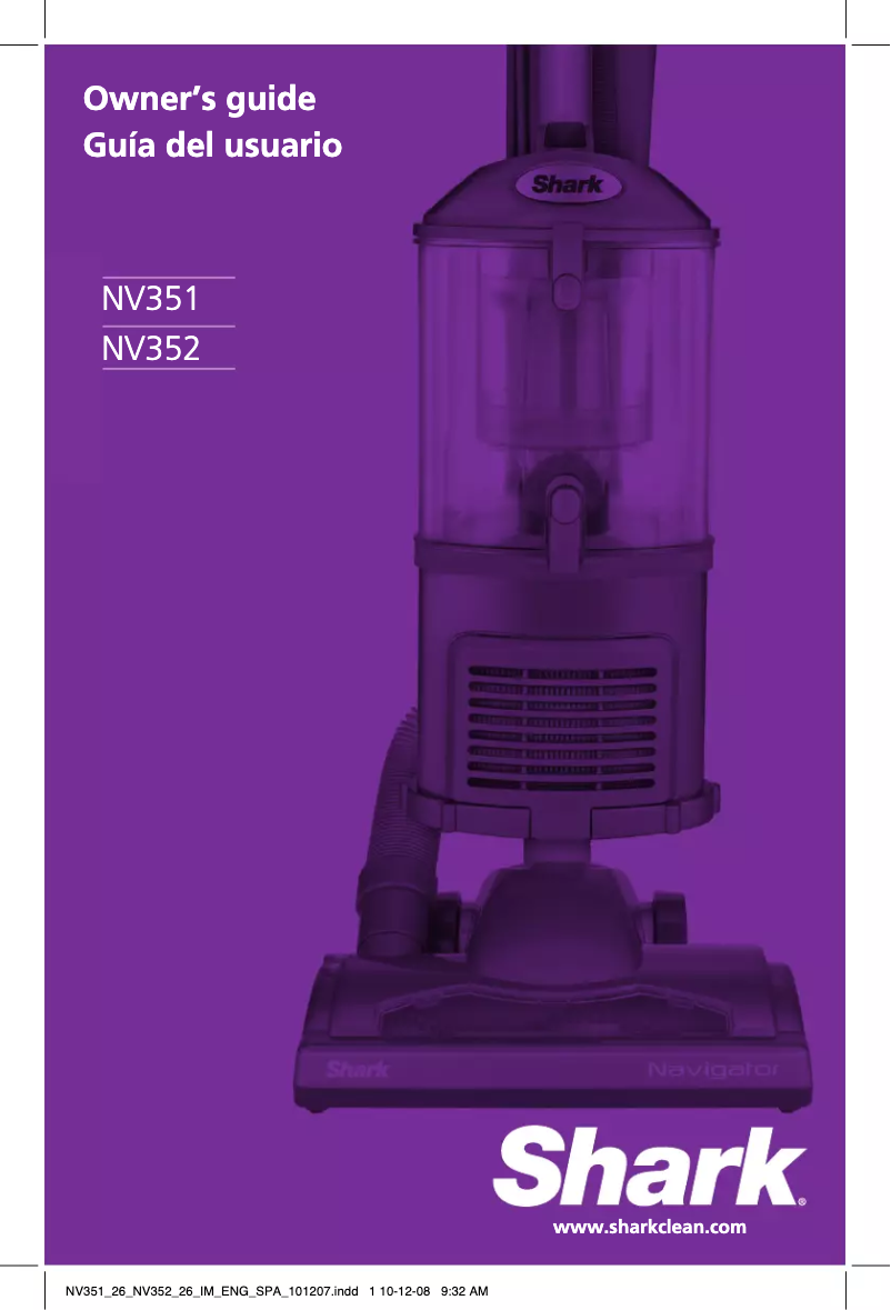 Image de la première page du manuel de l'appareil NV352