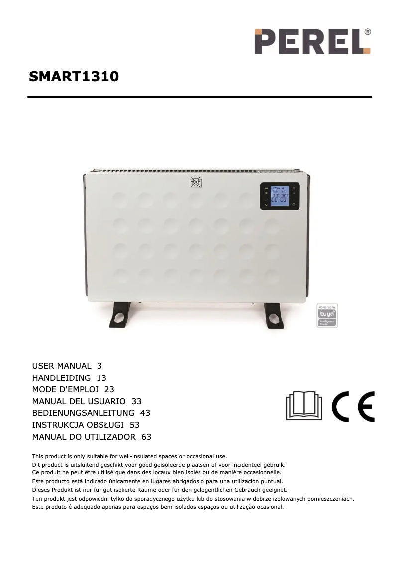 Page 1 de la notice Manuel utilisateur Perel SMART1310