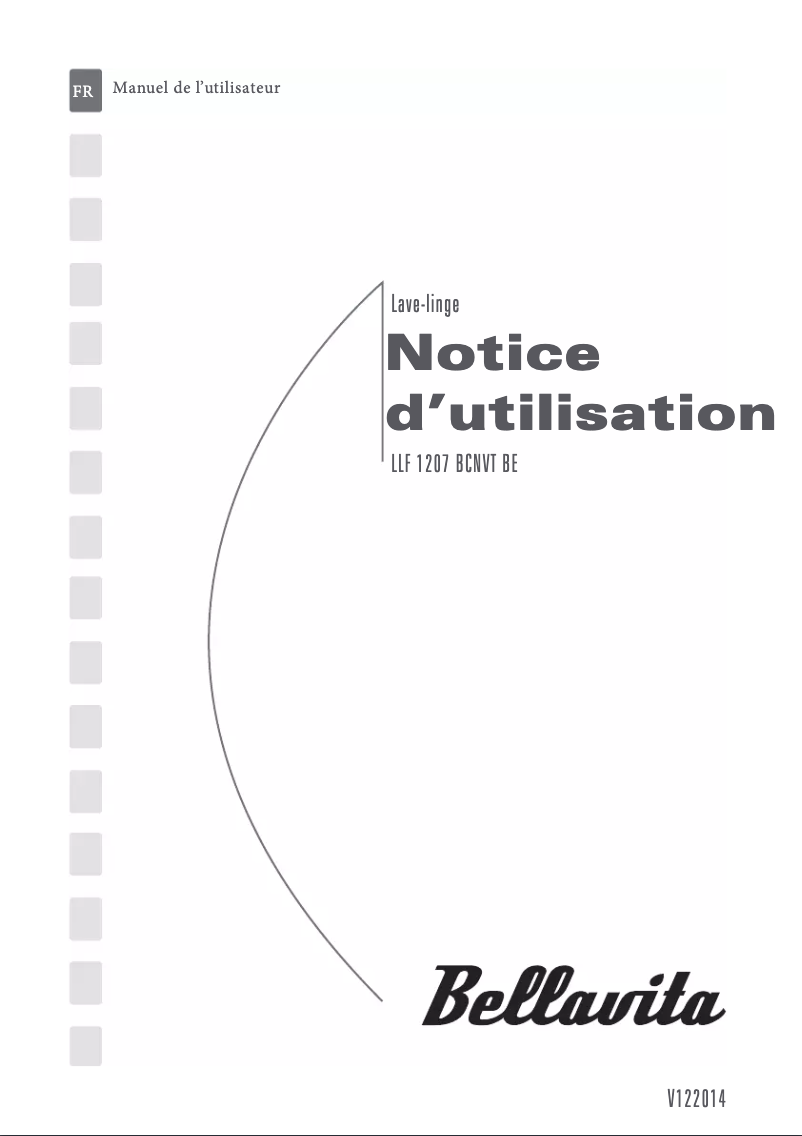 Page 1 de la notice Manuel utilisateur Bellavita LLF 1207 BCNVT BE