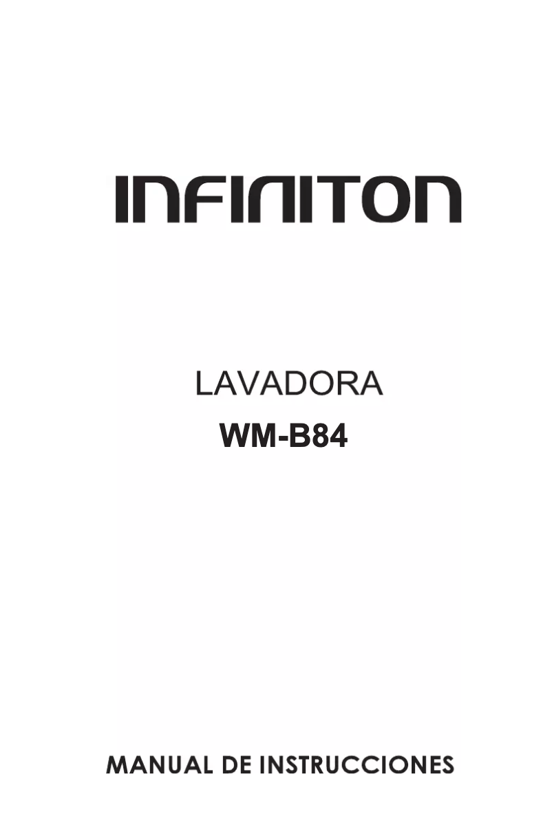 Page 1 de la notice Mode d'emploi Infiniton WM-B84