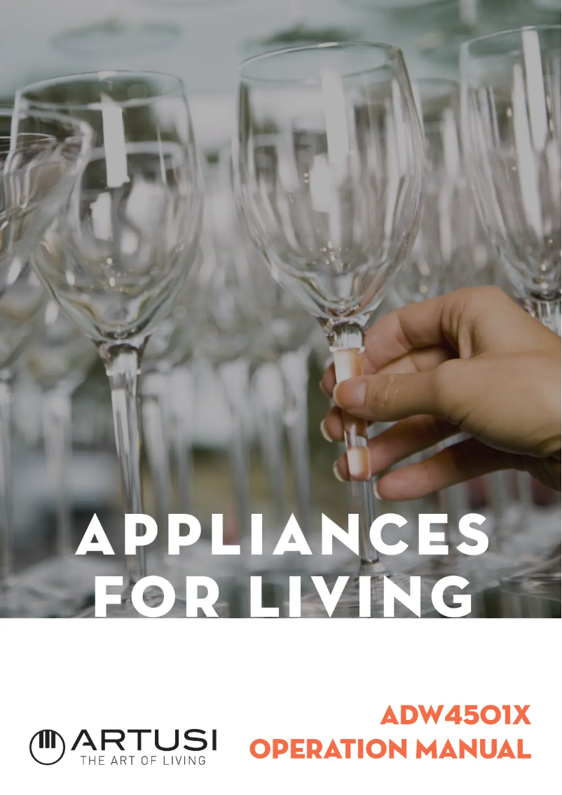 Page 1 de la notice Manuel utilisateur Artusi ADW4501X