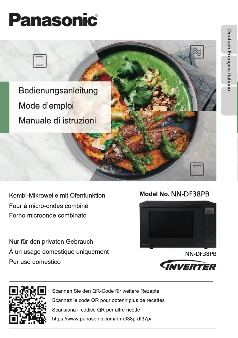 Image de la première page du manuel de l'appareil NN-DF38PB