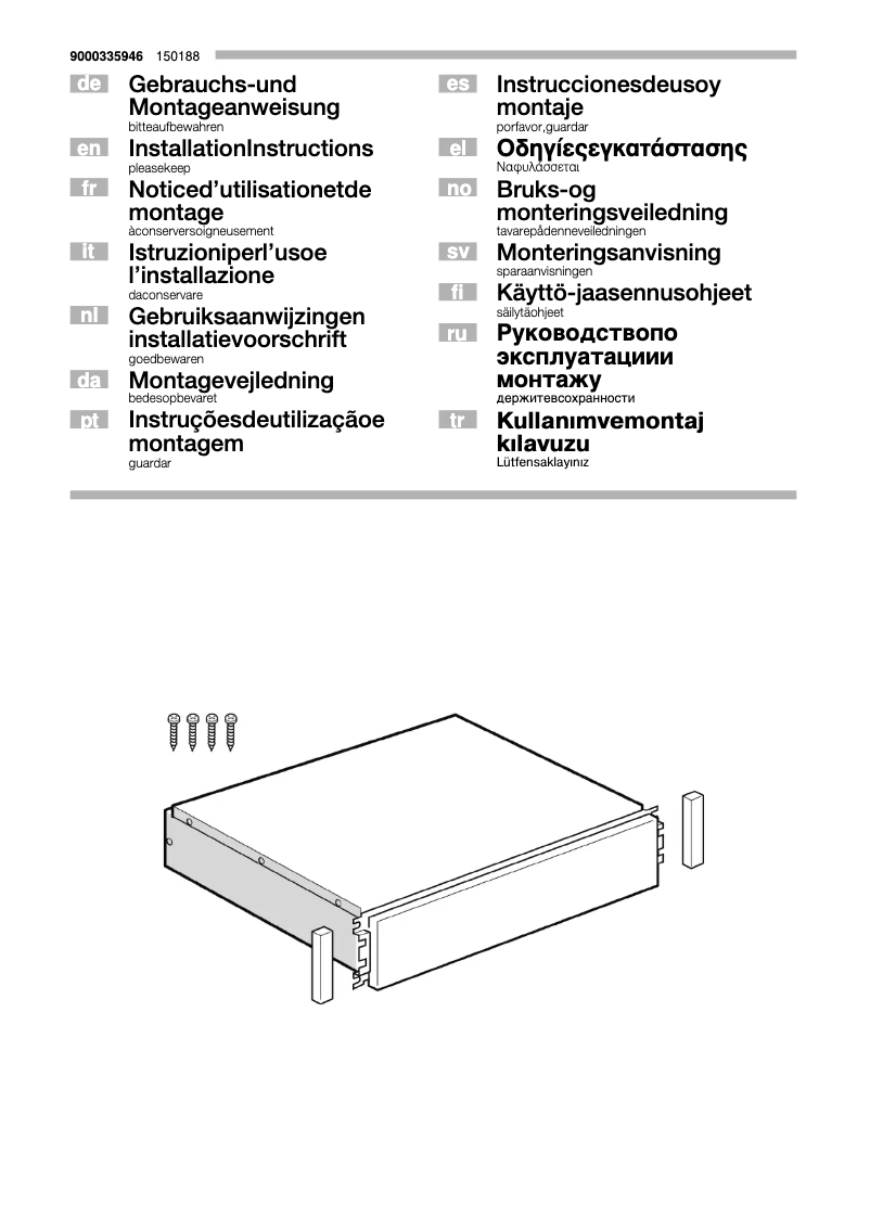 Page 1 de la notice Manuel utilisateur Siemens HW1405A2
