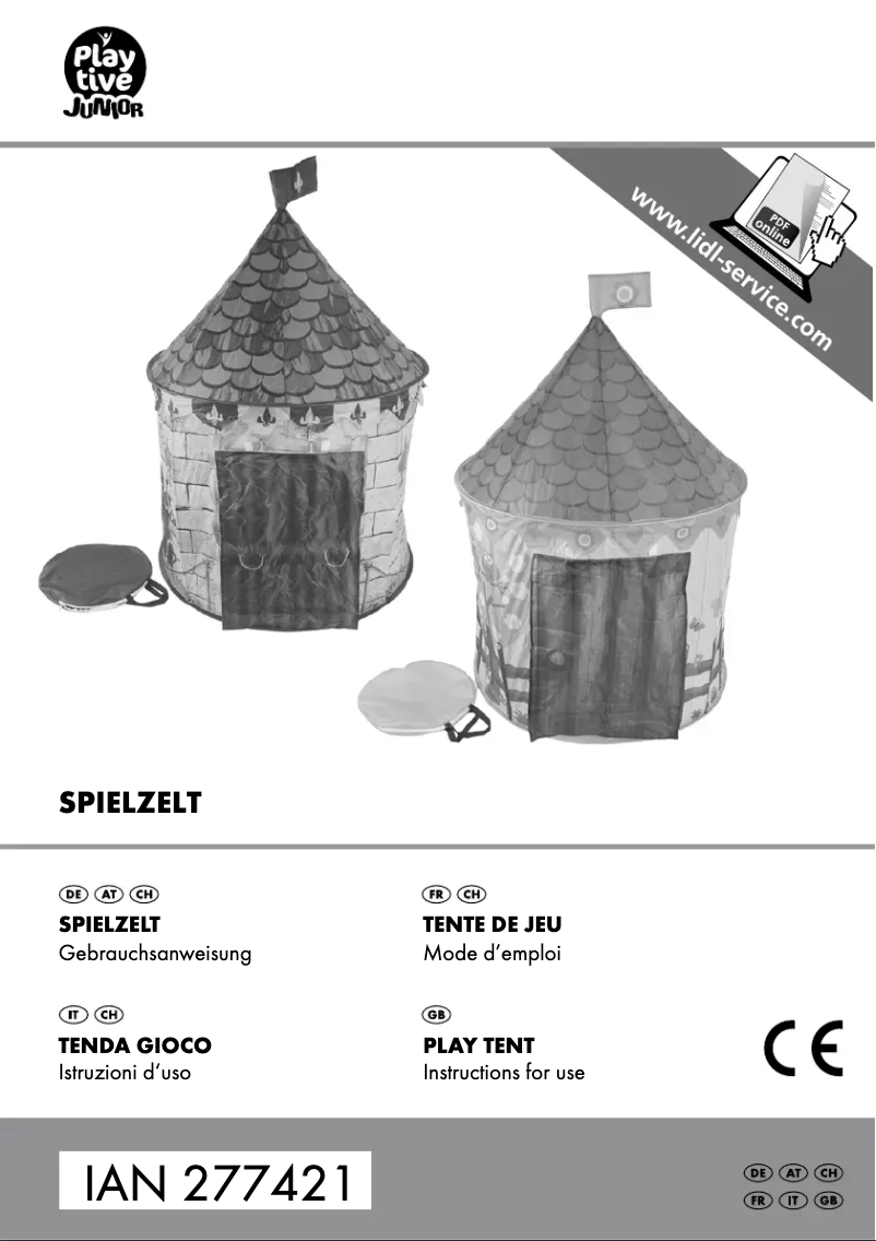 Page 1 de la notice Manuel utilisateur Playtive IAN 277421