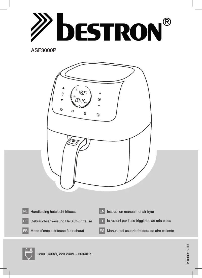 Page 1 de la notice Manuel utilisateur Bestron ASF3000P