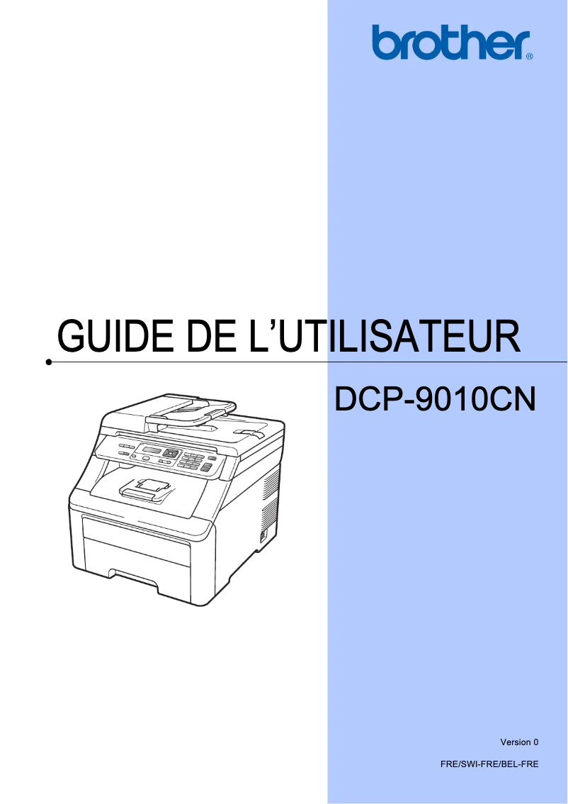 Page 1 de la notice Manuel utilisateur Brother DCP-9010CN