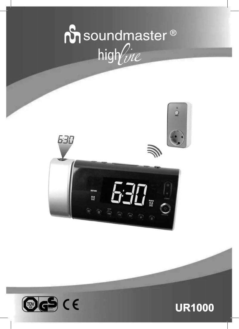 Page n°1 - Manuel utilisateur Soundmaster UR1000