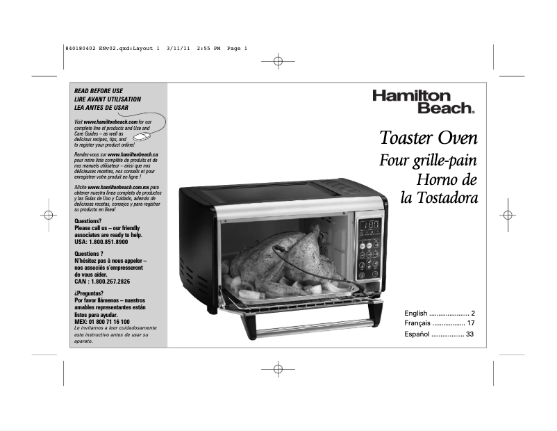 Image de la première page du manuel de l'appareil Set & Forget 31230