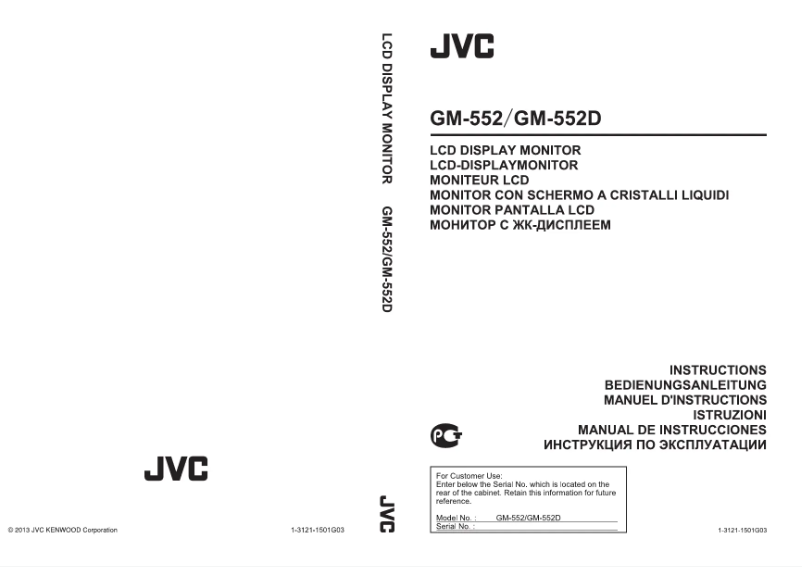 Image de la première page du manuel de l'appareil GM-552