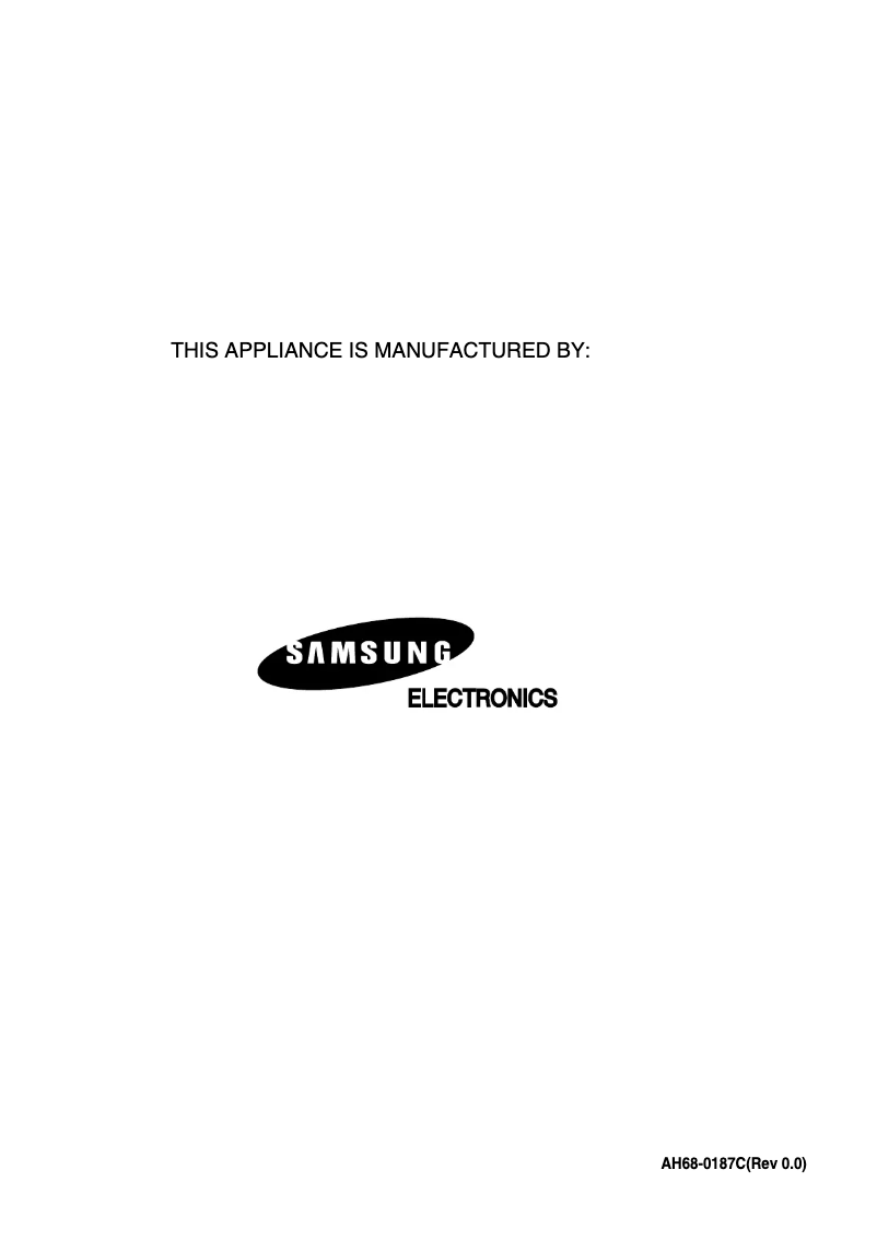 Page 1 de la notice Manuel utilisateur Samsung MAX-KT65