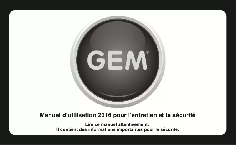 Image de la première page du manuel de l'appareil xL XD (2016)