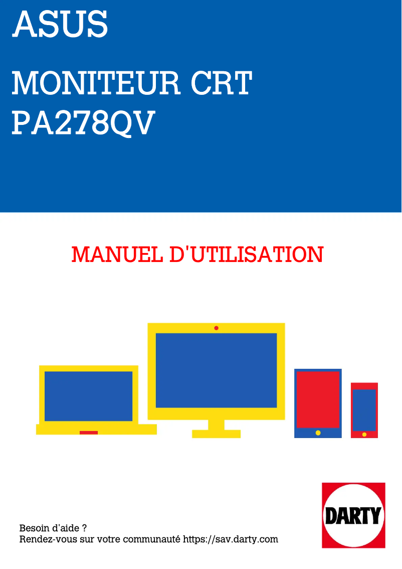 Page n°1 - Manuel utilisateur Asus ProArt PA278QV