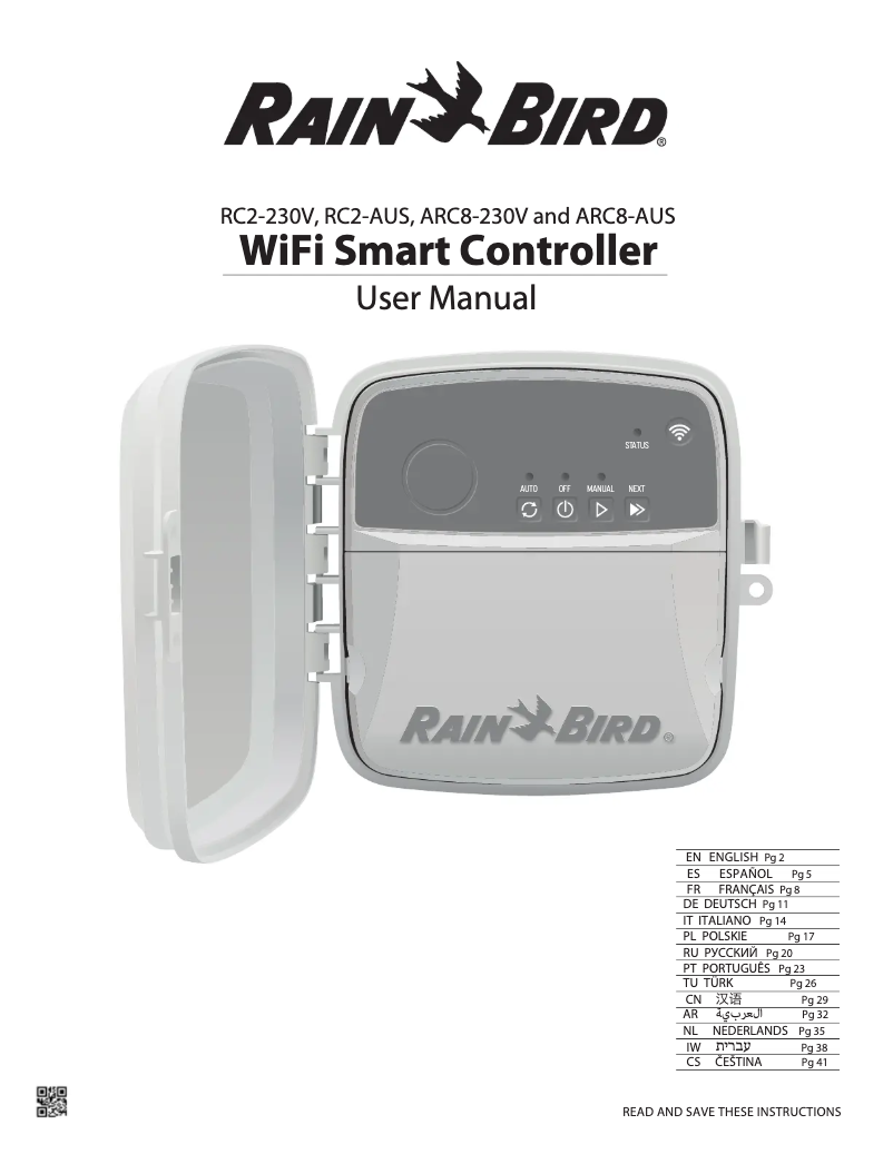 Página 1 del manual Manual de usuario Rain Bird RC2