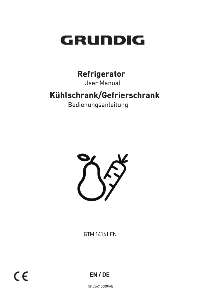 Page 1 de la notice Manuel utilisateur Grundig GTMI14141FN