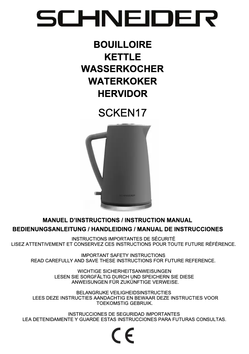 Imagen de la primera página del manual del dispositivo SCKEN17G