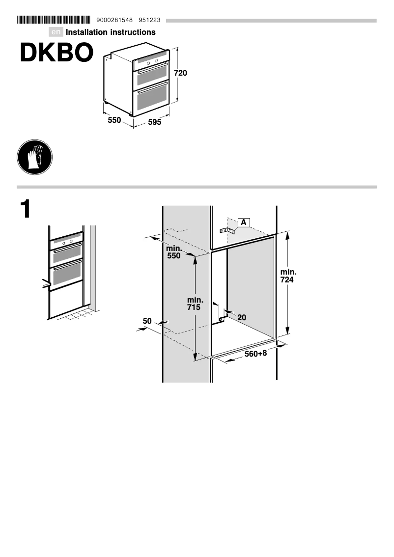 Page n°1 - Guide d'installation Neff U17M62N0GB