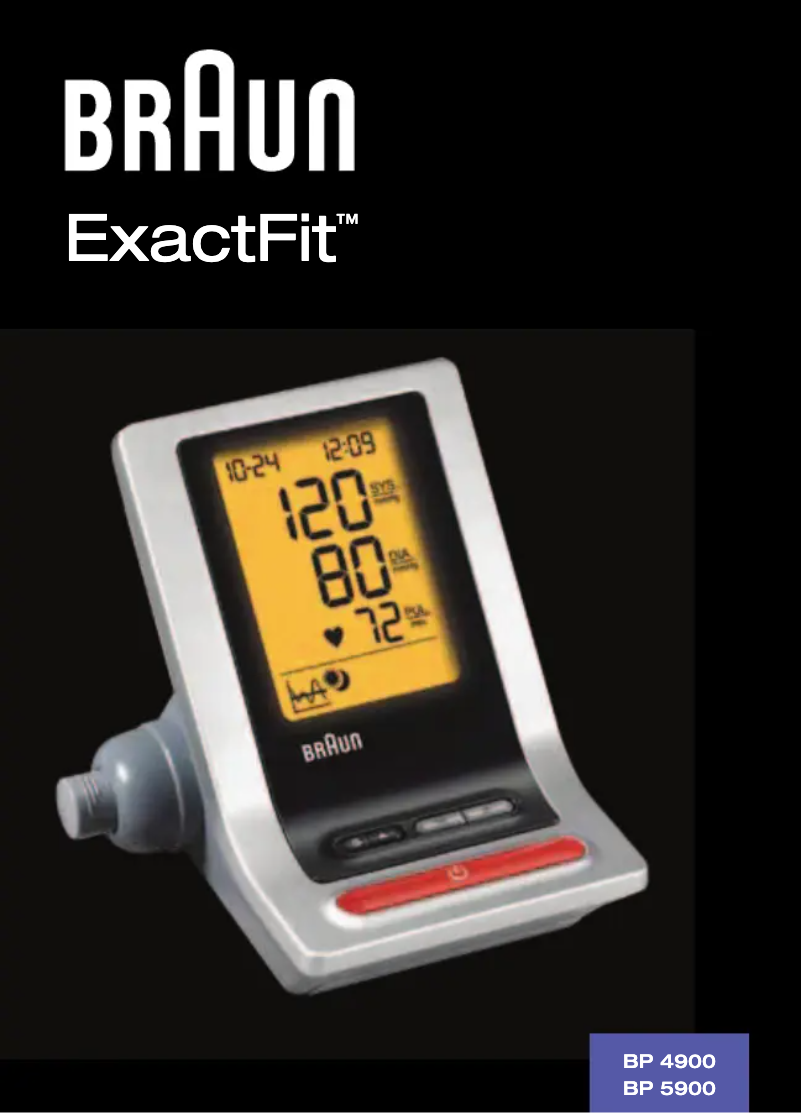 Page 1 de la notice Manuel utilisateur Braun ExactFit 3 BP4900