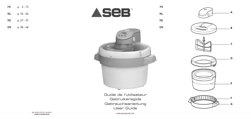 Image de la première page du manuel de l'appareil Gelato IG500131