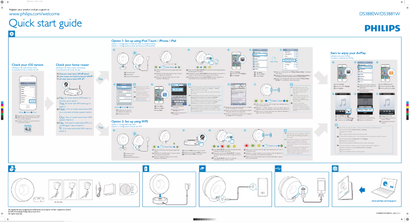 Page 1 de la notice Manuel utilisateur Philips Fidelio DS3880W