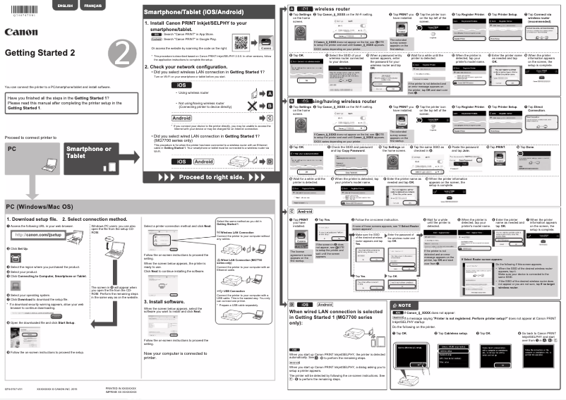 Page n°1 - Manuel utilisateur Canon Pixma MG7740