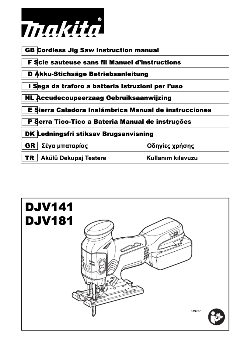 Page n°1 - Manuel utilisateur Makita DJV181Z