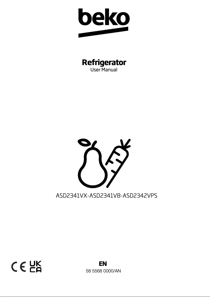 Image de la première page du manuel de l'appareil ASD2341VB