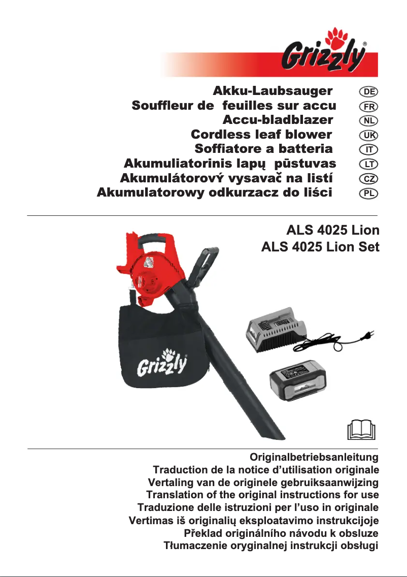 Page n°1 - Manuel utilisateur Grizzly ALS 4025 Lion