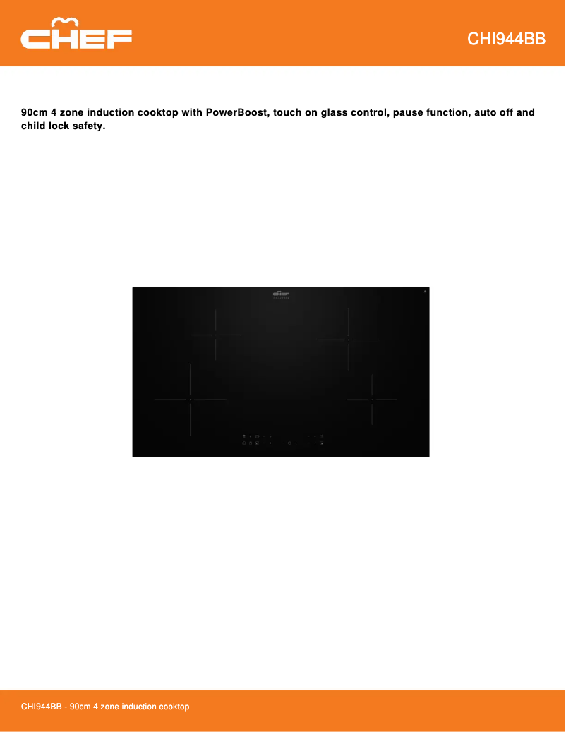 Imagen de la primera página del manual del dispositivo CHI944BB