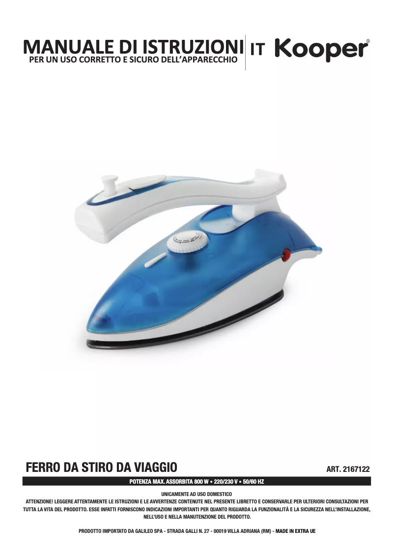 Image de la première page du manuel de l'appareil 2167122