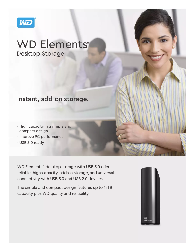 Image de la première page du manuel de l'appareil Elements Desktop