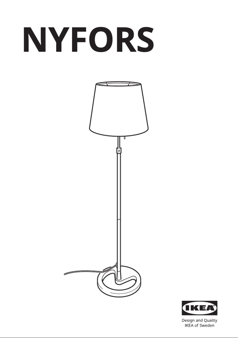 Image de la première page du manuel de l'appareil NYFORS 805.442.05