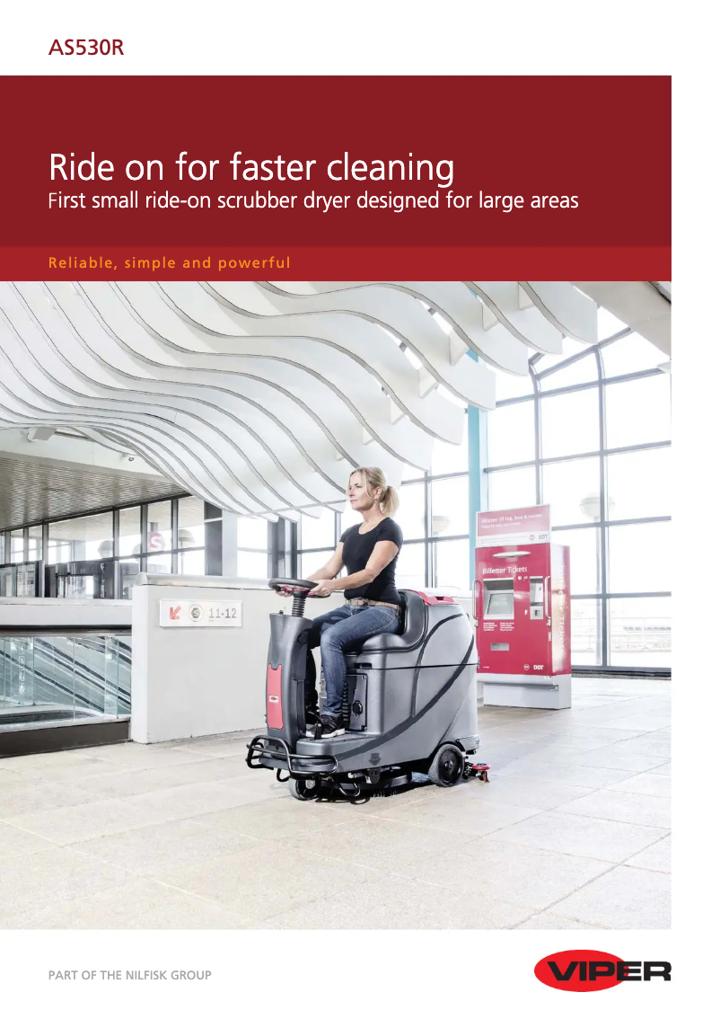 Page 1 de la notice Brochure Nilfisk Viper AS530R