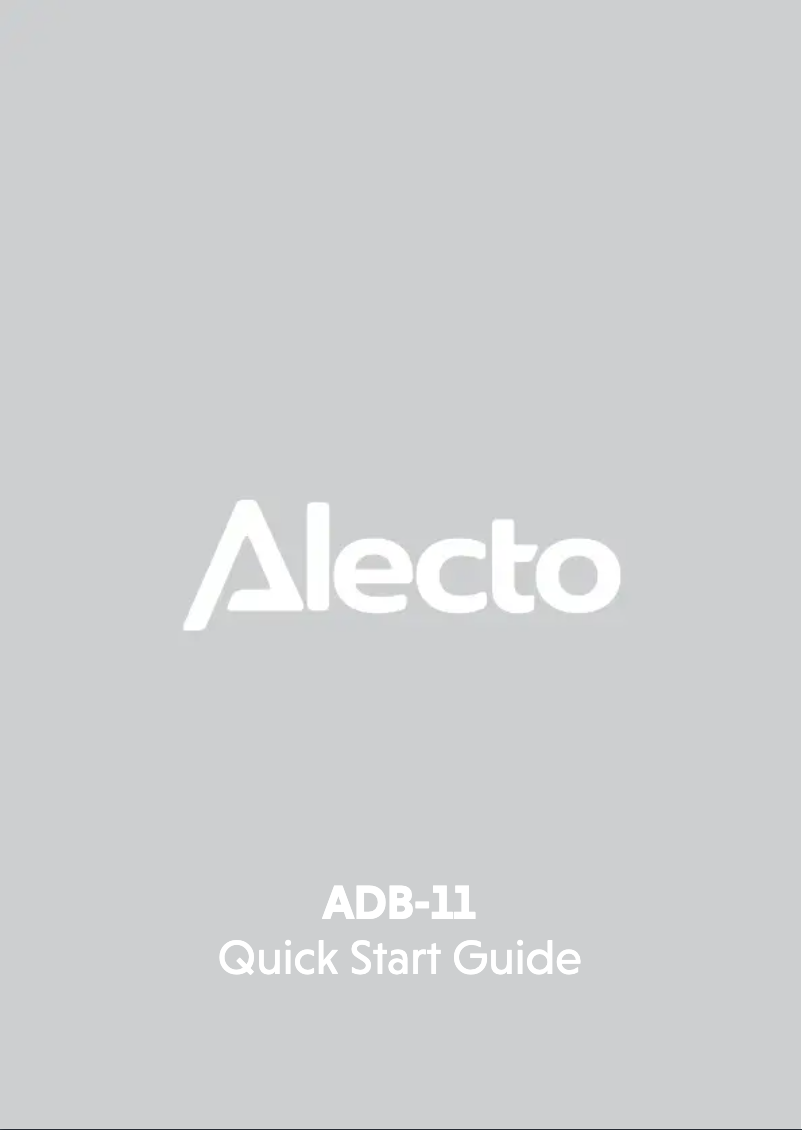 Page n°1 - Guide de démarrage rapide Alecto ADB-11WT