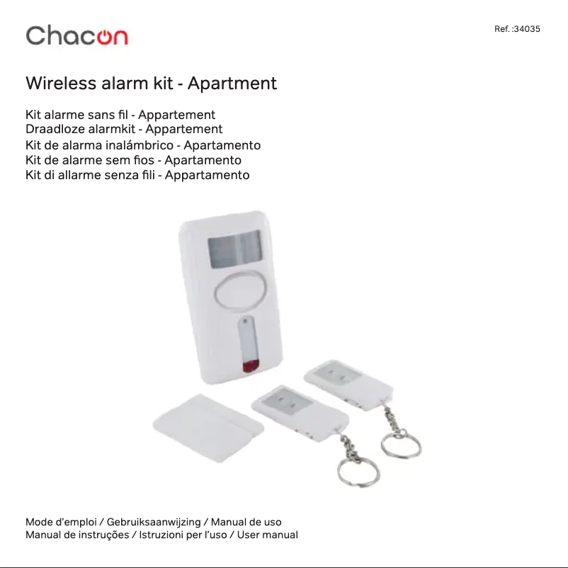 Page 1 de la notice Manuel utilisateur Chacon 34035