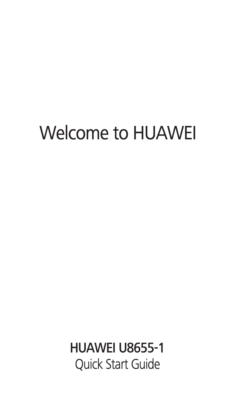 Page n°1 - Guide de démarrage rapide Huawei Ascend Y200