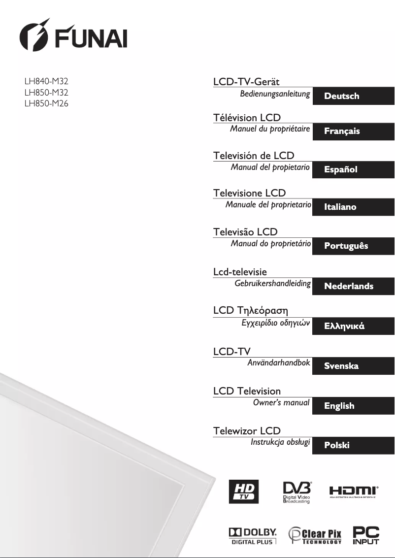 Page 1 de la notice Manuel utilisateur Funai LH840-M26