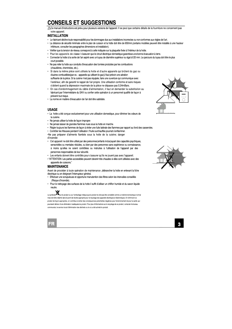 Page 1 de la notice Manuel utilisateur Smeg KSE912NX3